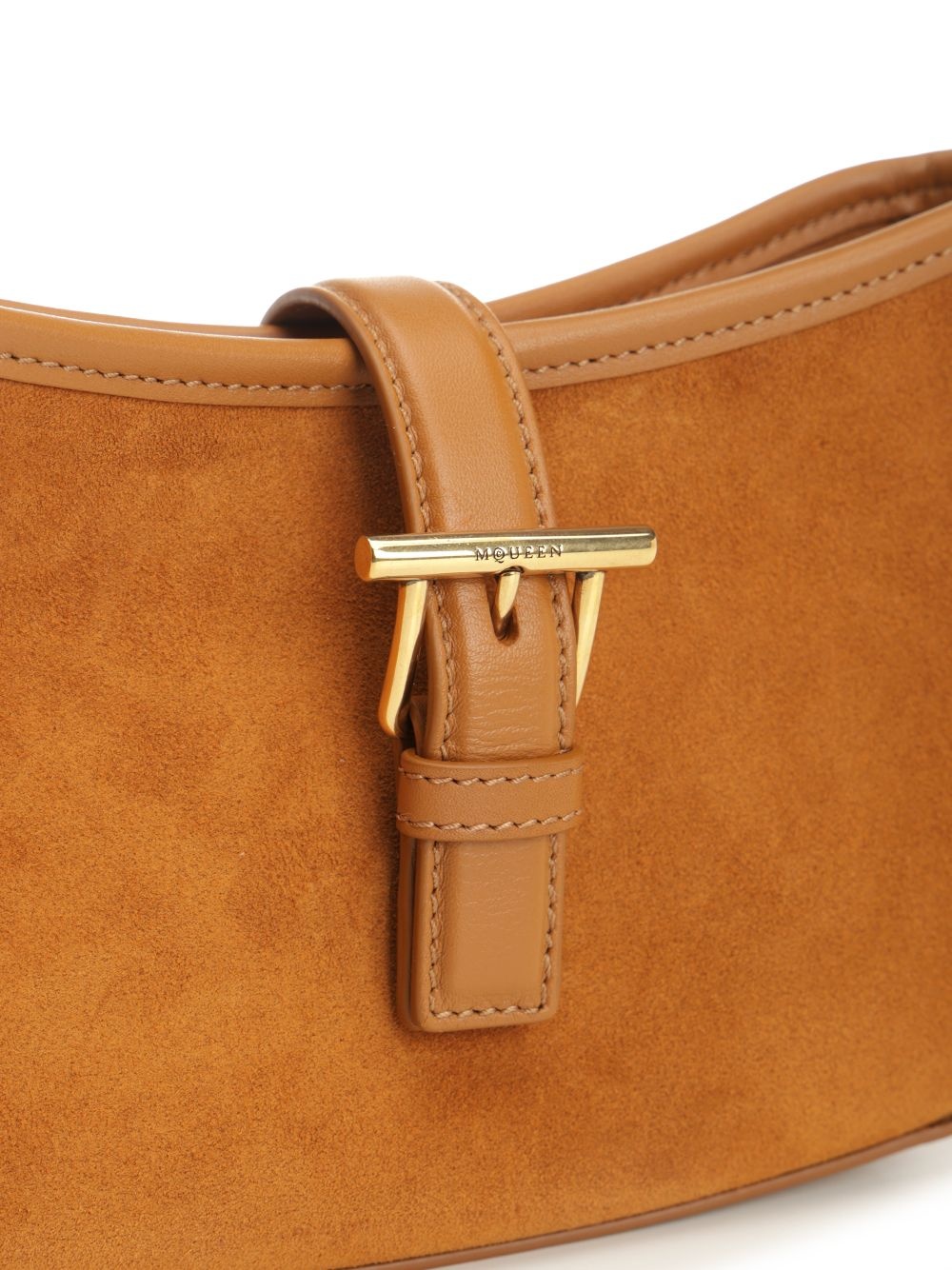 T-Bar Shoulder Mini Suede Bag Shoulder Bags Beige - 5
