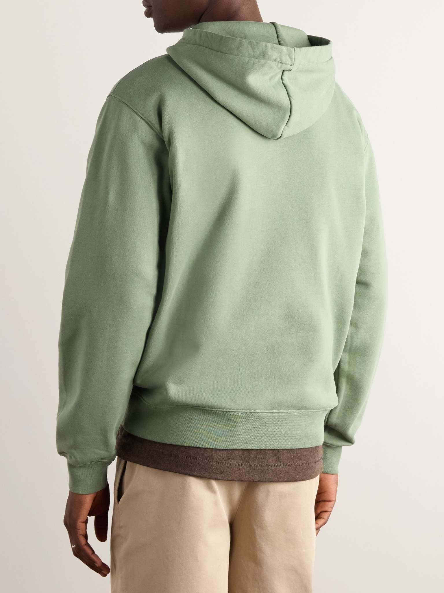Logo-Appliquéd Cotton-Jersey Hoodie - 3