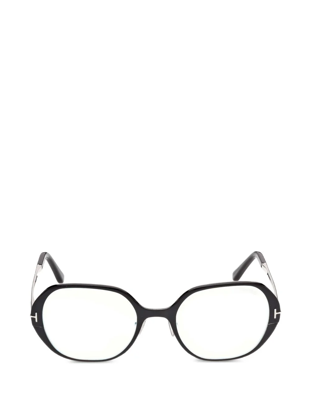 oval-frame glasses - 1