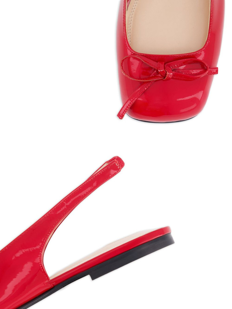 Bulle Node SB patent bow ballet flats 4
