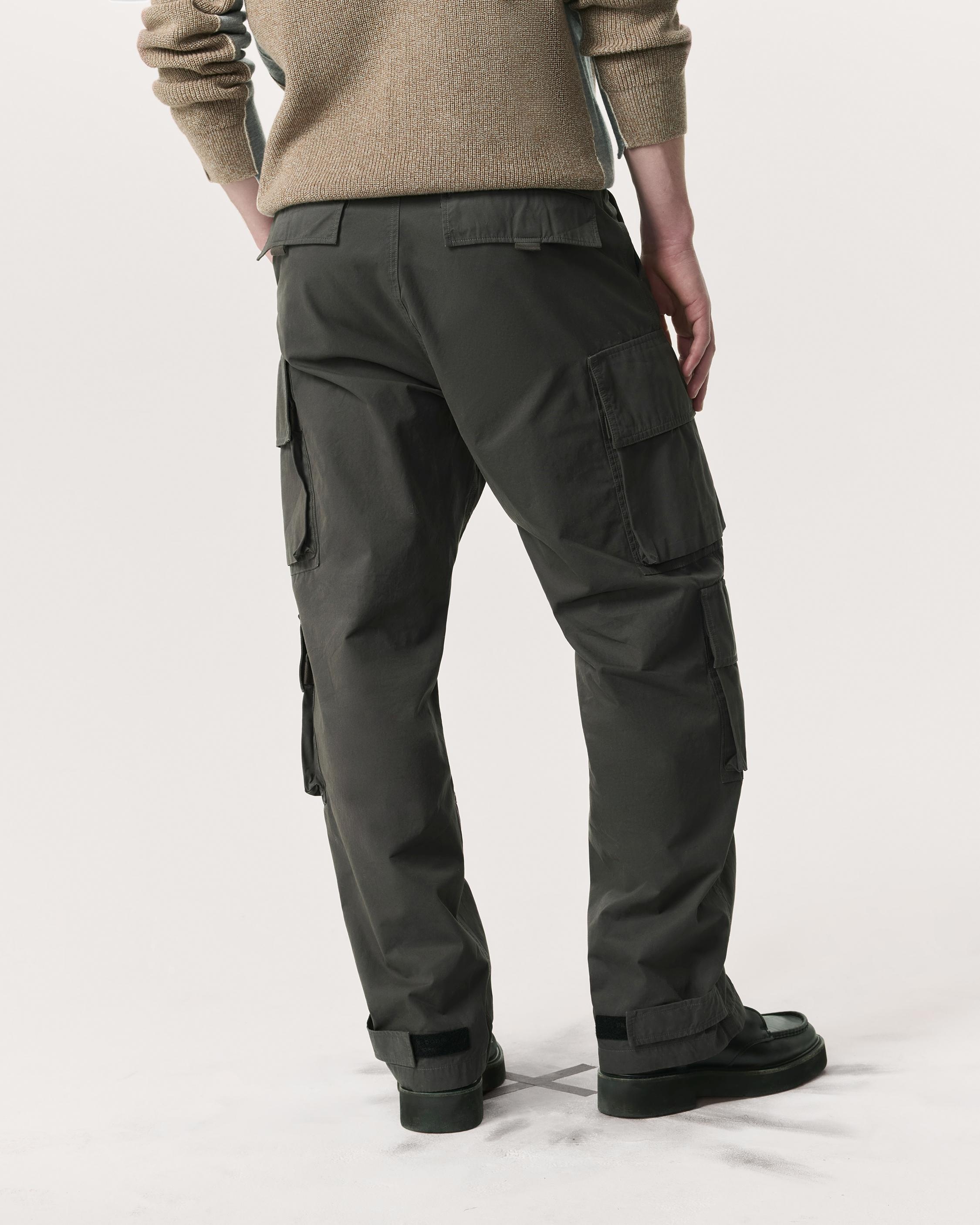 Union Relaxed Straight Cotton Cargo Pants - 5