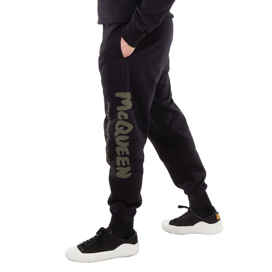 Alexander Mcqueen Graffiti Cotton Joggers - 2