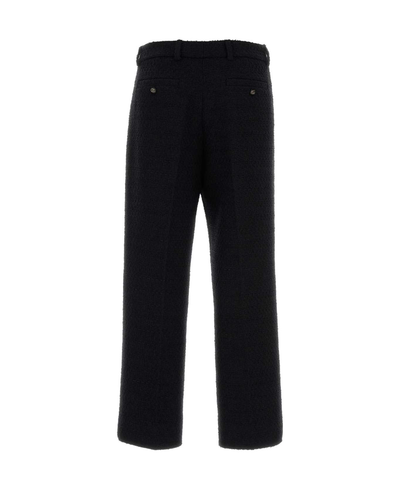 Black Boucle Pant - 2