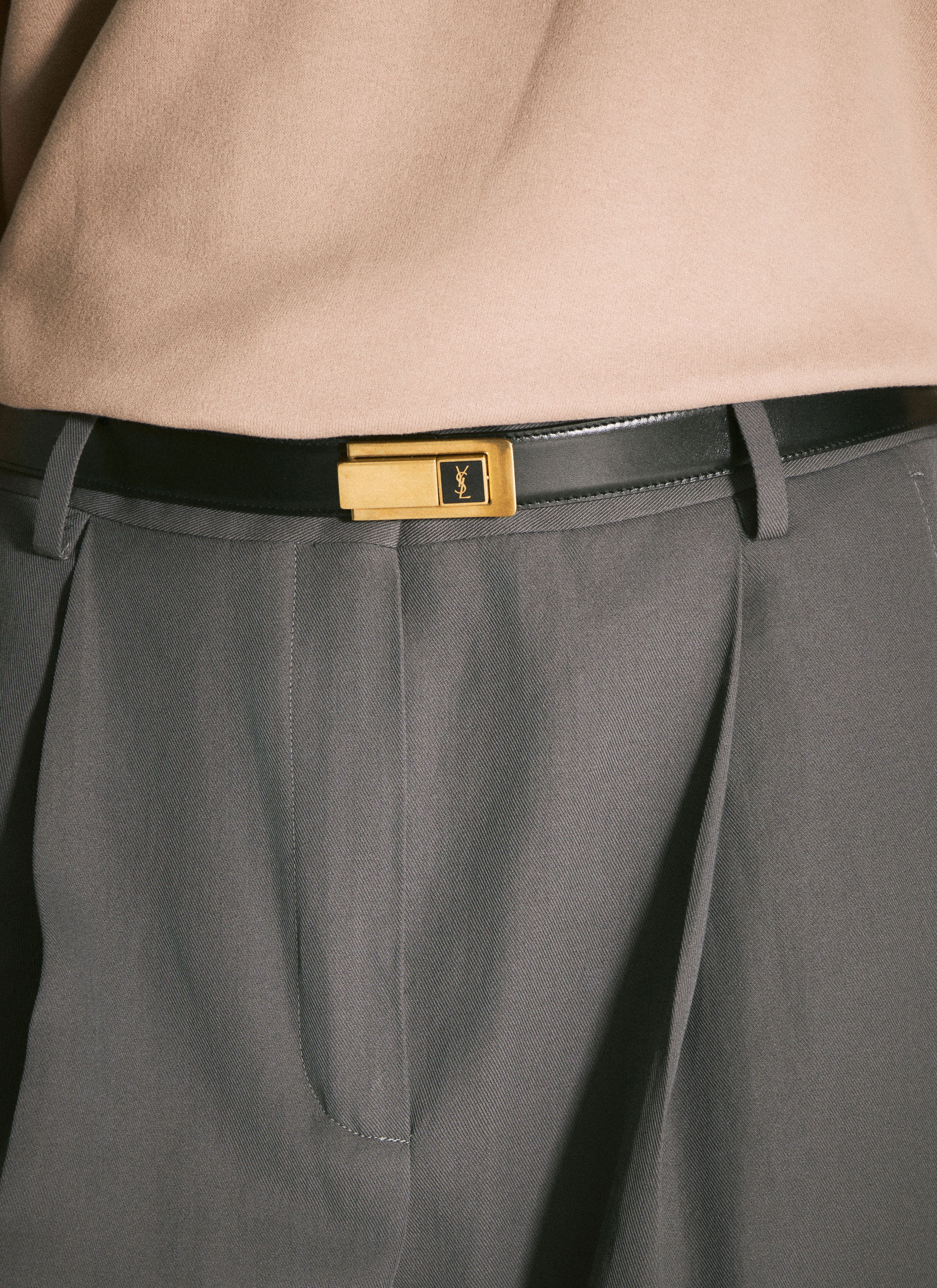 Saint Laurent Women Chariniere Buckle Belt - 4