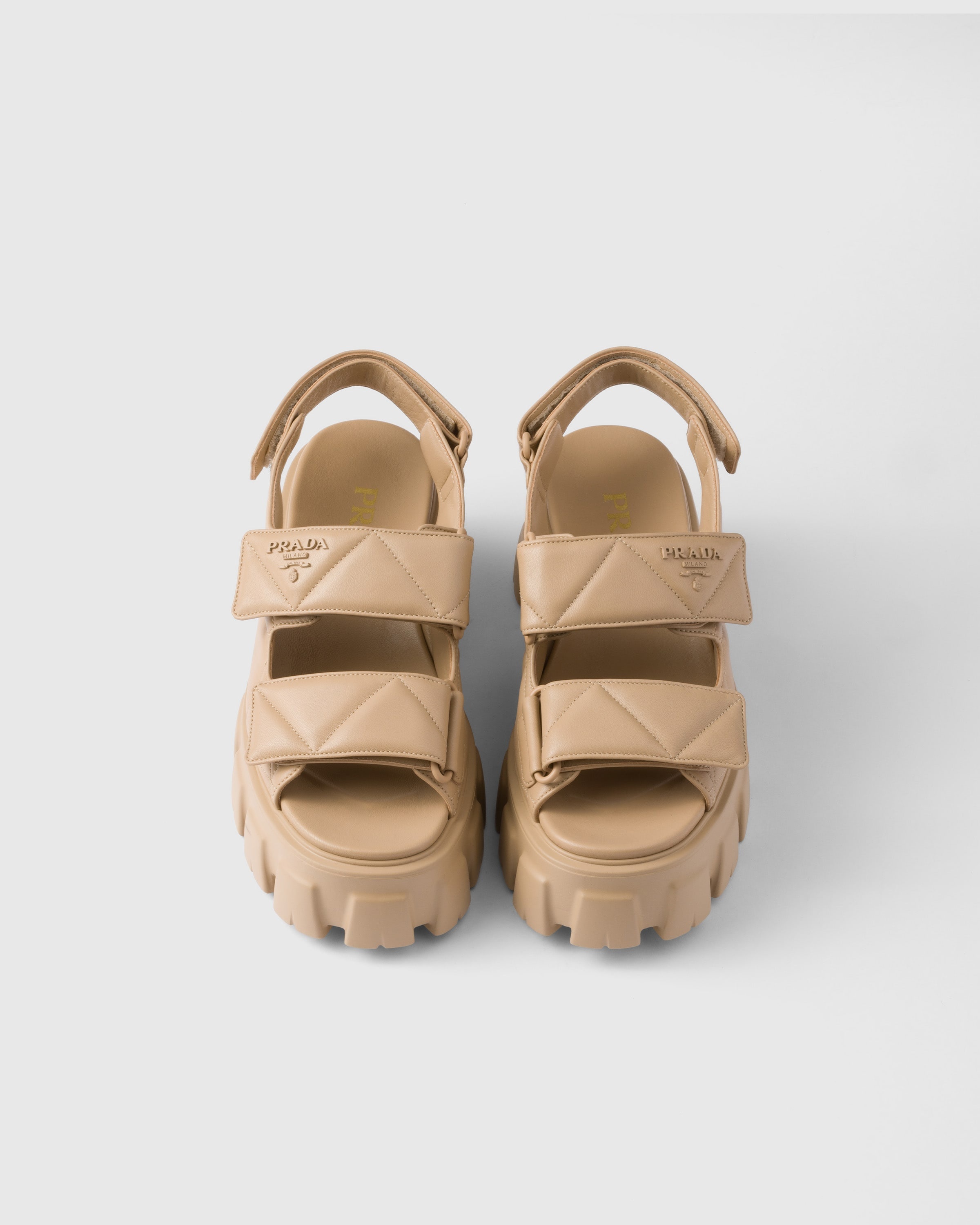 Monolith nappa leather sandals - 3