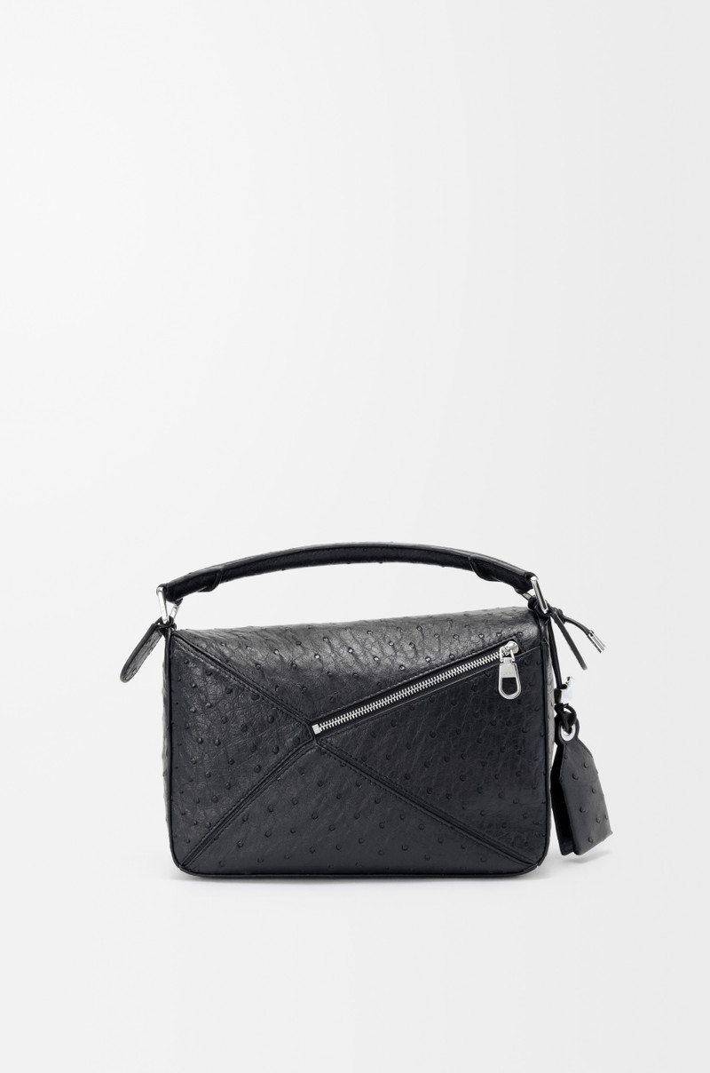 Small Featherlight Puzzle bag in ostrich 7