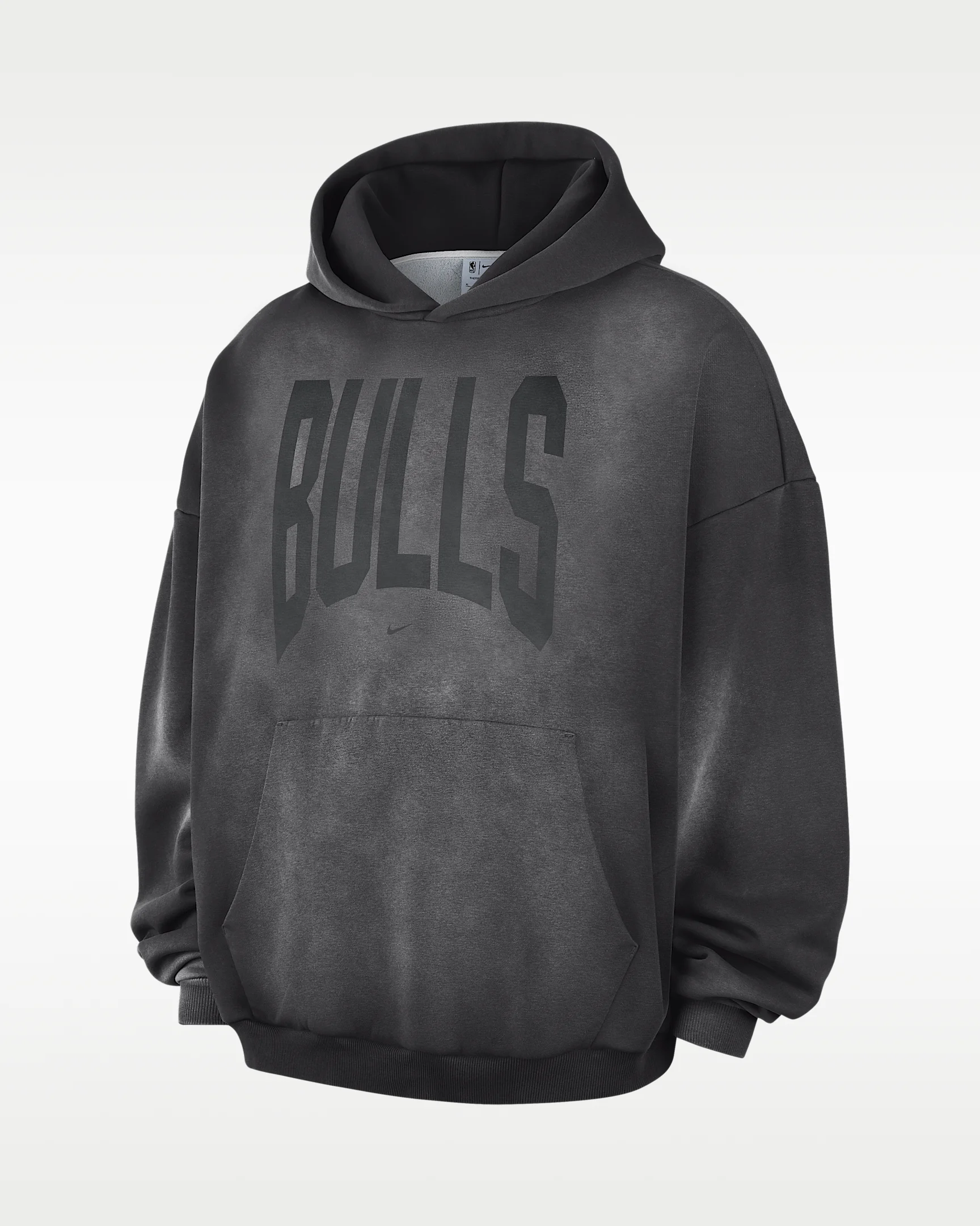 Chicago Bulls Standard Issue Men's Therma-FIT Fleece Washed Basketball Hoodie - 1