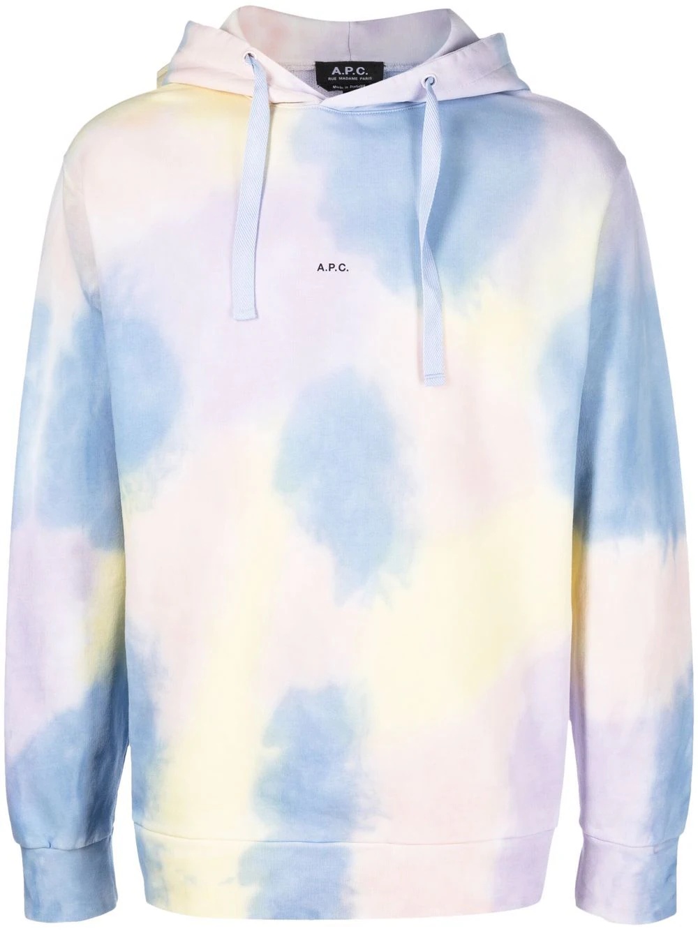 tie-dye print hoodie - 1