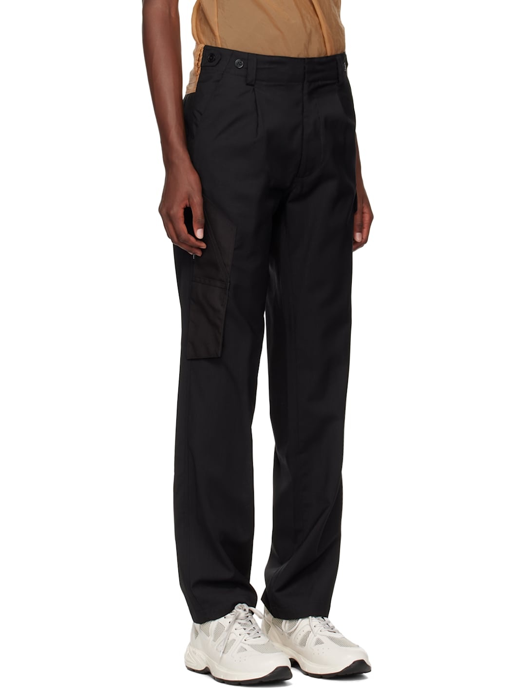 Black & Tan Knife Pocket Cargo Pants - 2
