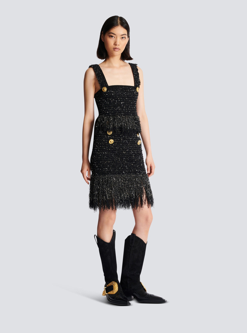 Lurex tweed strappy top 3