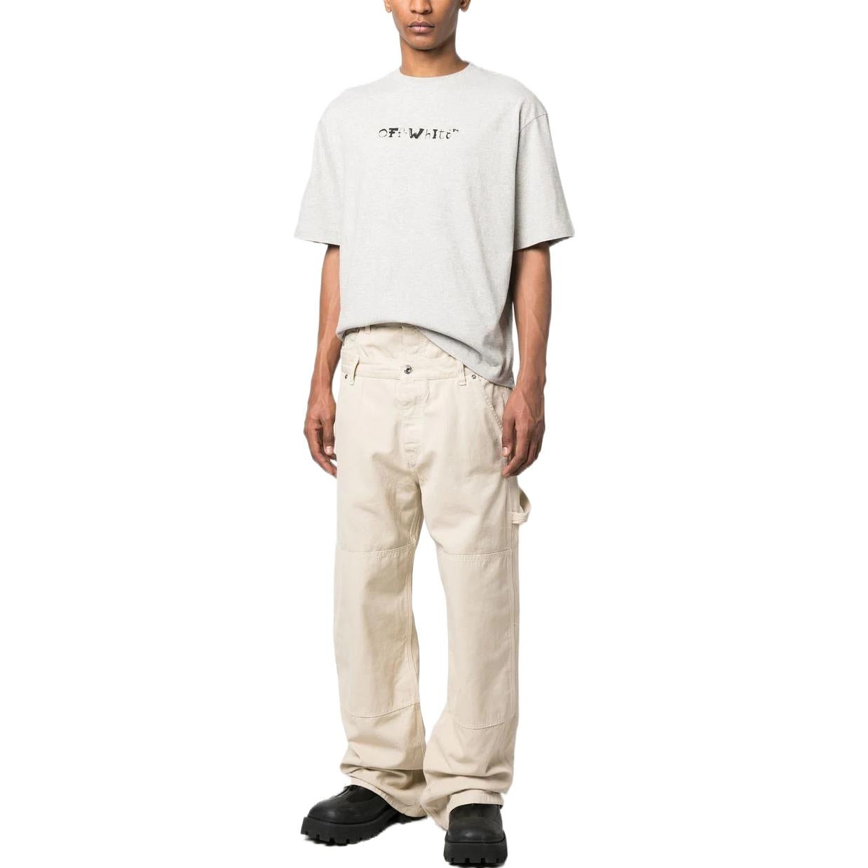 Off-White Crew Neck Tee OMAA120S23JER0050810 - 2