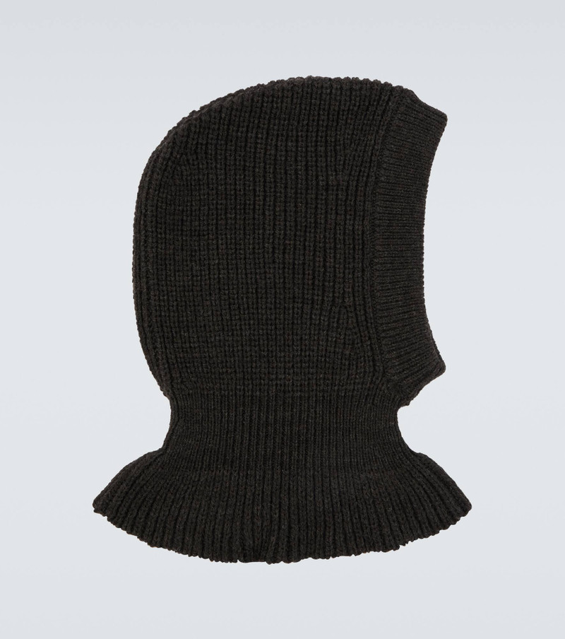 Lemaire Ribbed-knit alpaca wool-blend hood outlook