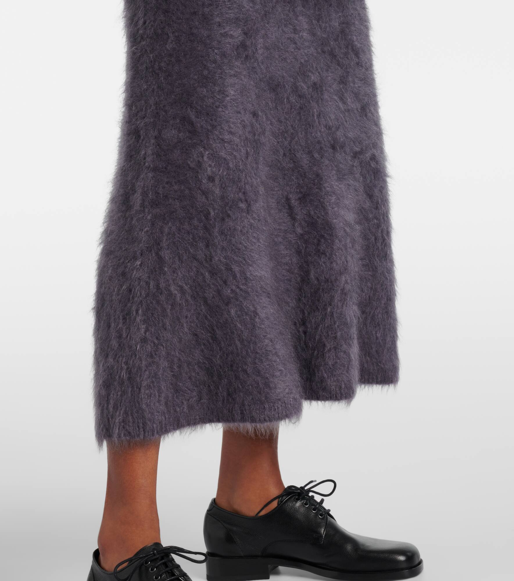 Asta cashmere midi skirt - 5