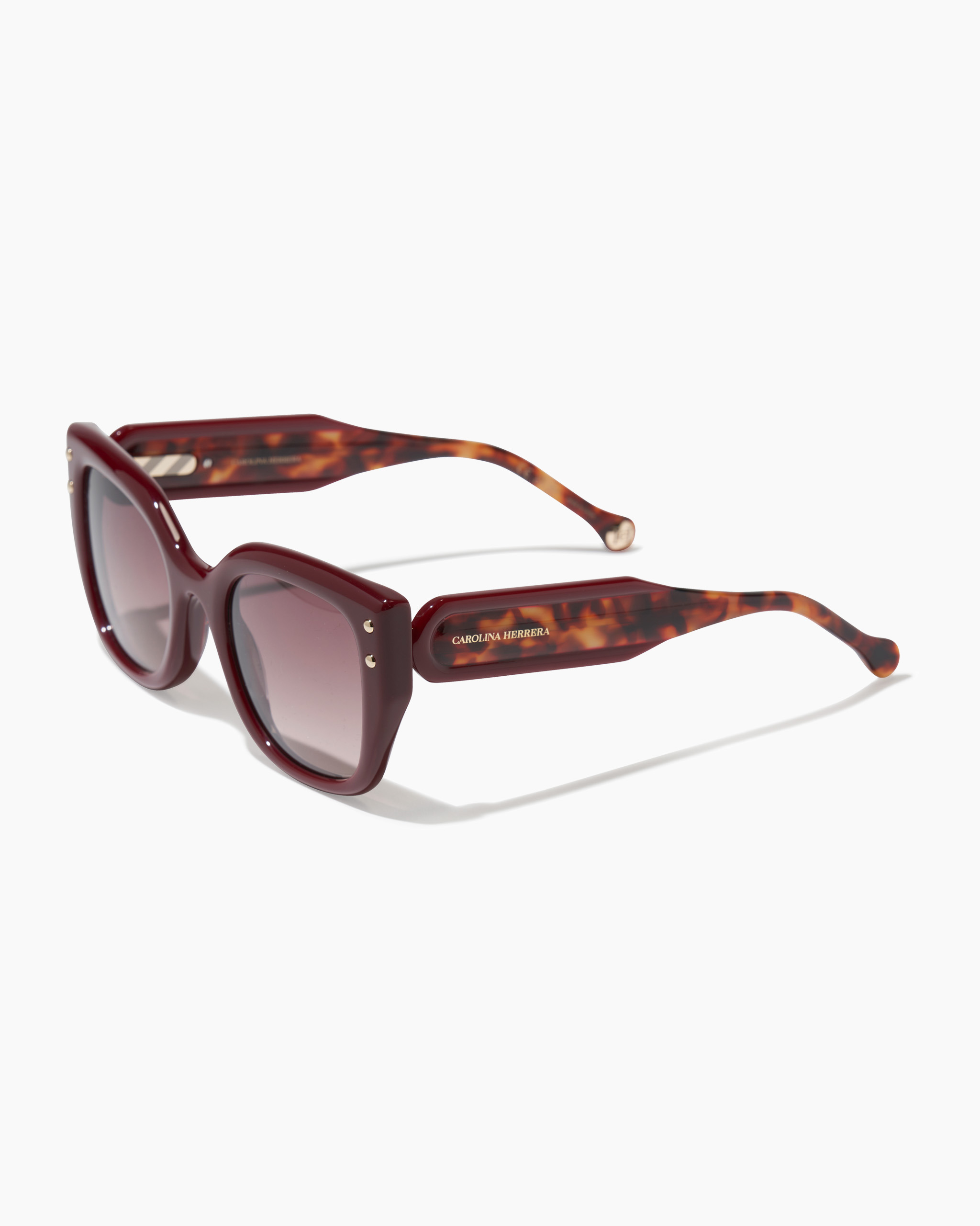 Square Frame Sunglasses with Tortoiseshell Temples - 2