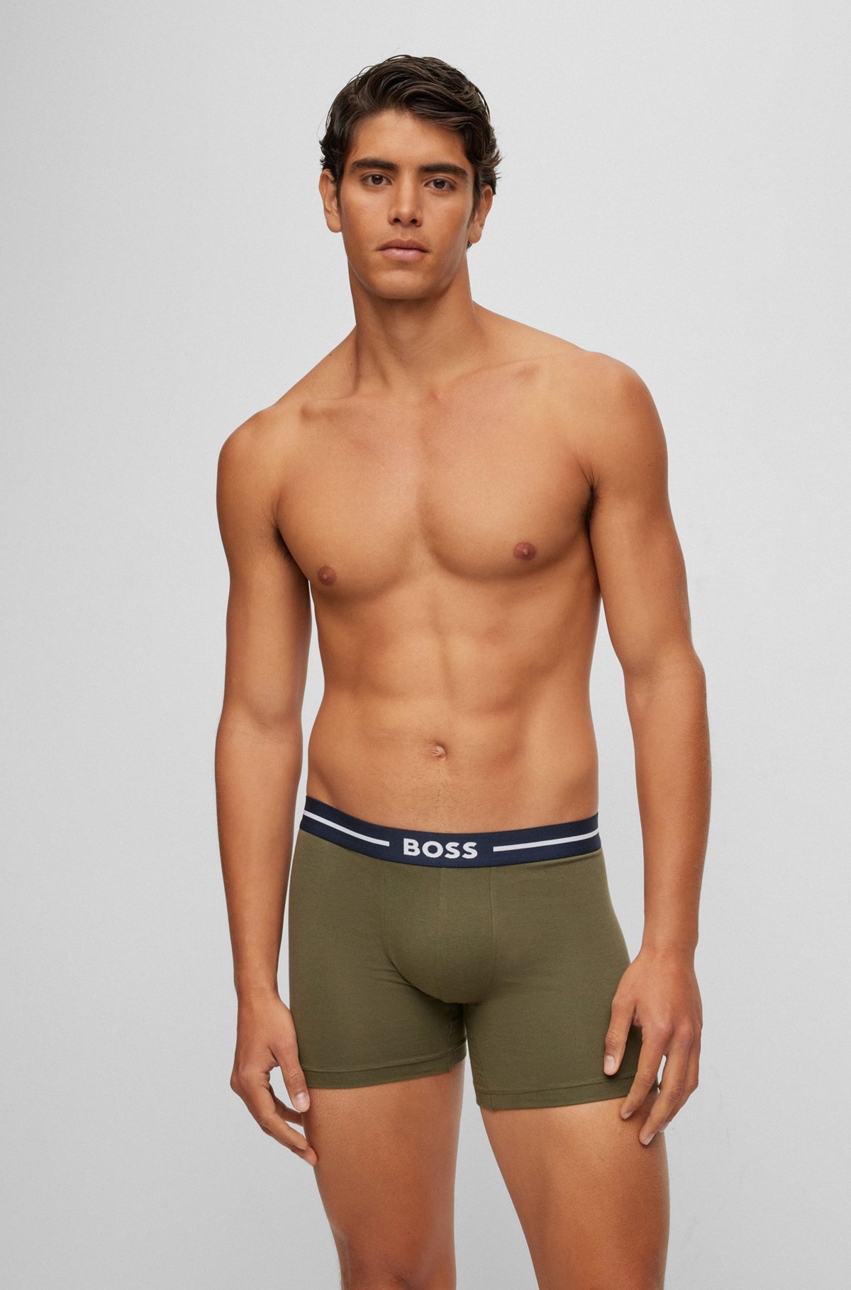 THREE-PACK OF STRETCH-COTTON BOXER BRIEFS - 2