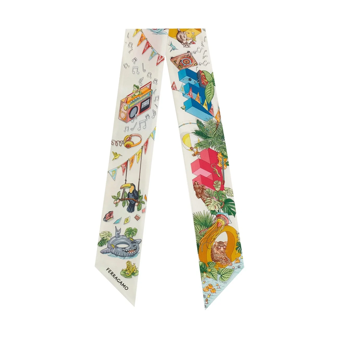 Ferragamo Women Jungle Party Print Mini Bandeau - 1