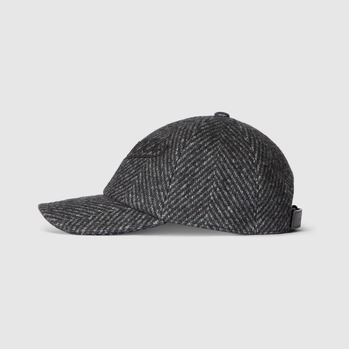 Herringbone wool baseball hat - 2