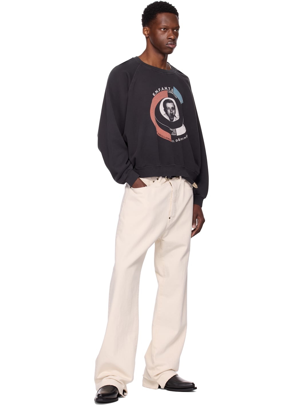 Black Snake Boy Raglan Sweatshirt - 4