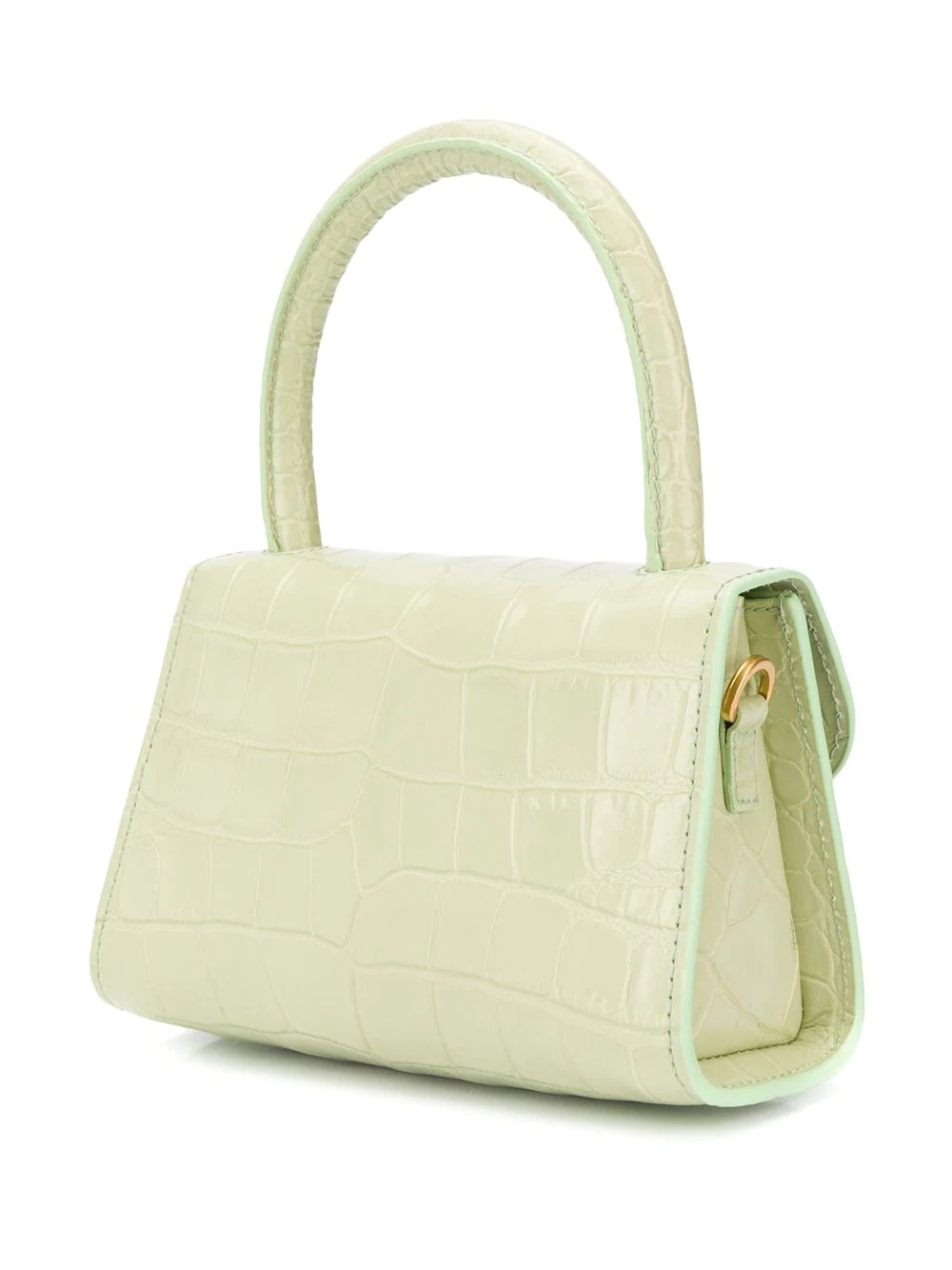 mini crocodile-effect tote - 4