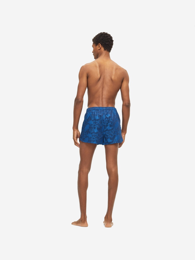 Men's Modern Fit Boxers Paris 23 Cotton Jacquard Navy - 5