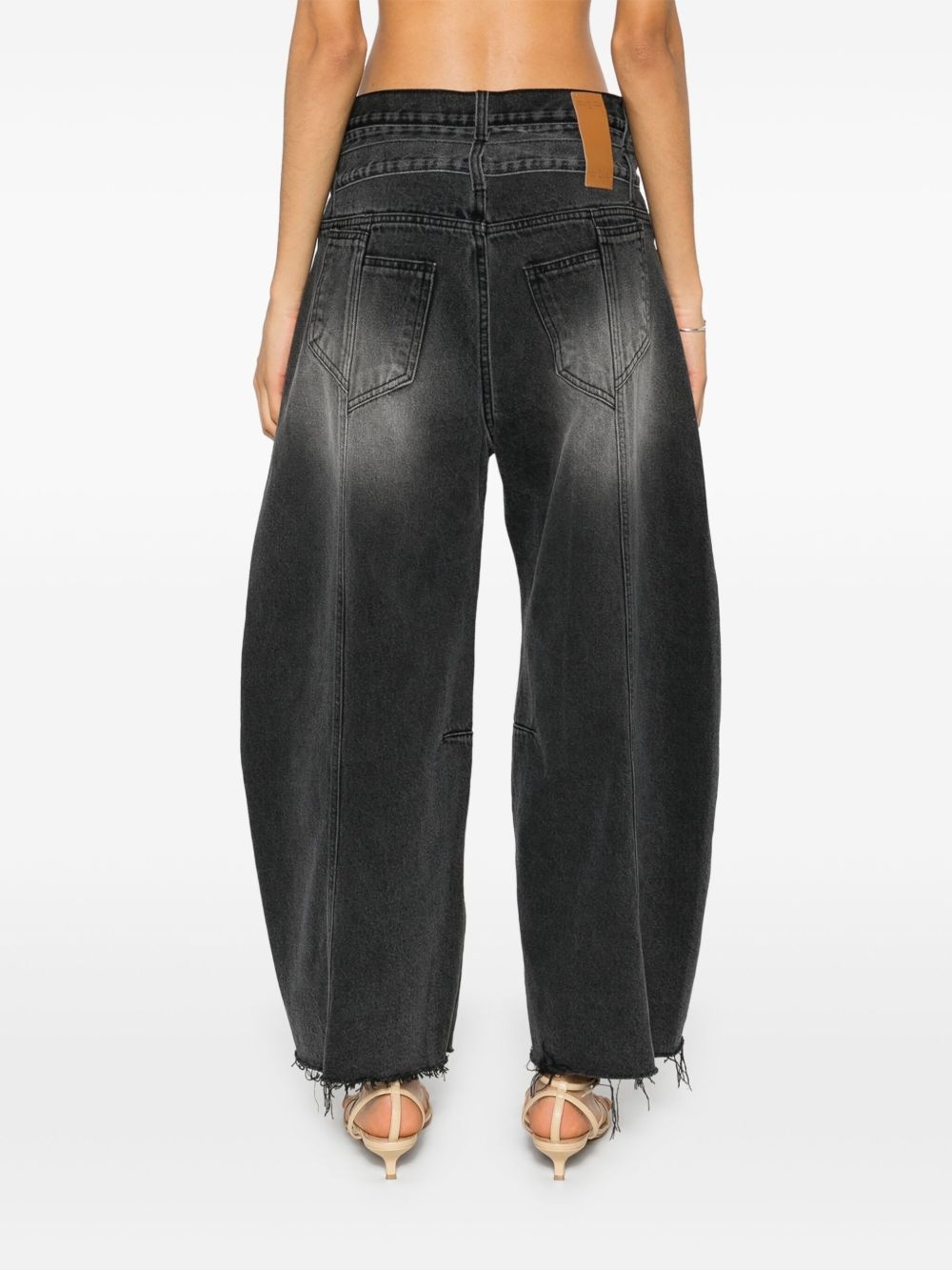 Ballon shaped layered jeans - 4