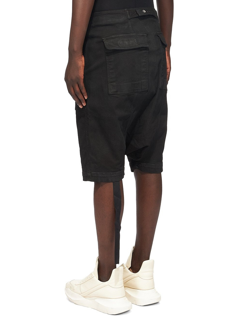 strap-detail drop-crotch shorts 3