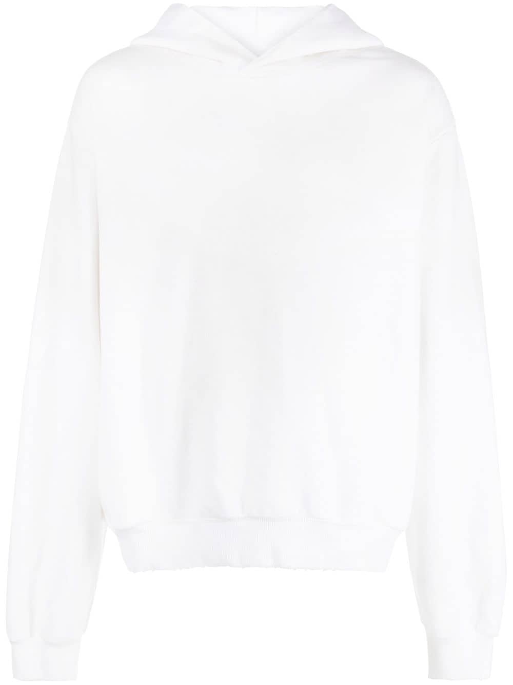 logo-print drop-shoulder hoodie - 1