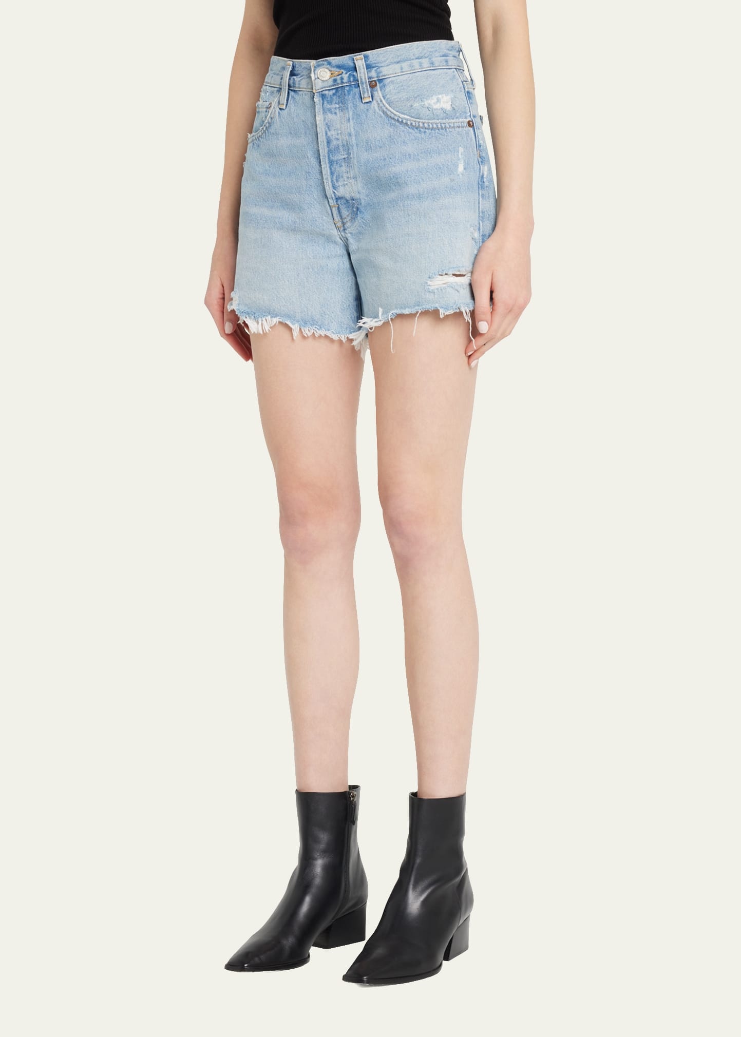 Parker Long Frayed Shorts - 4