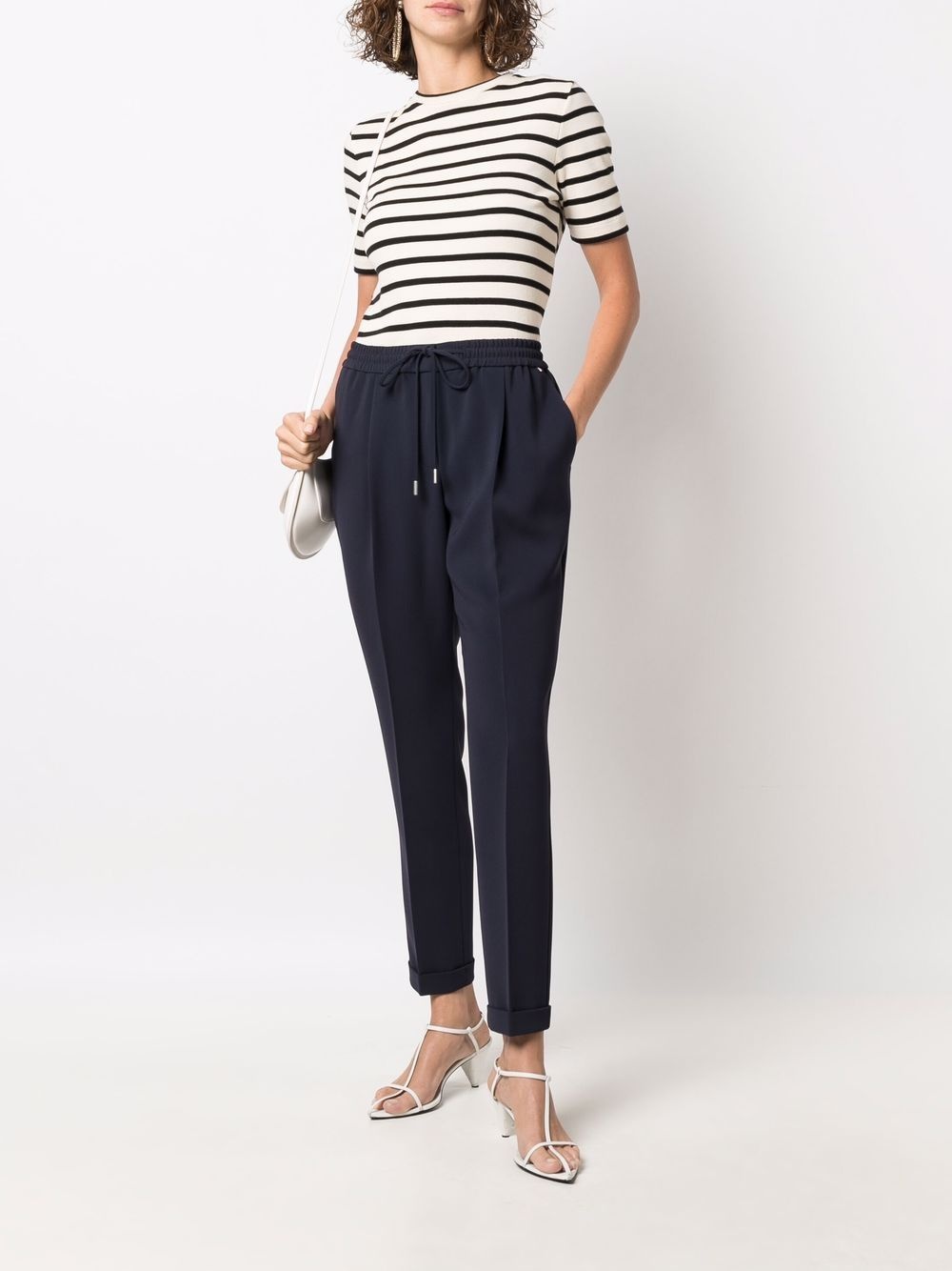 drawstring tapered trousers - 2