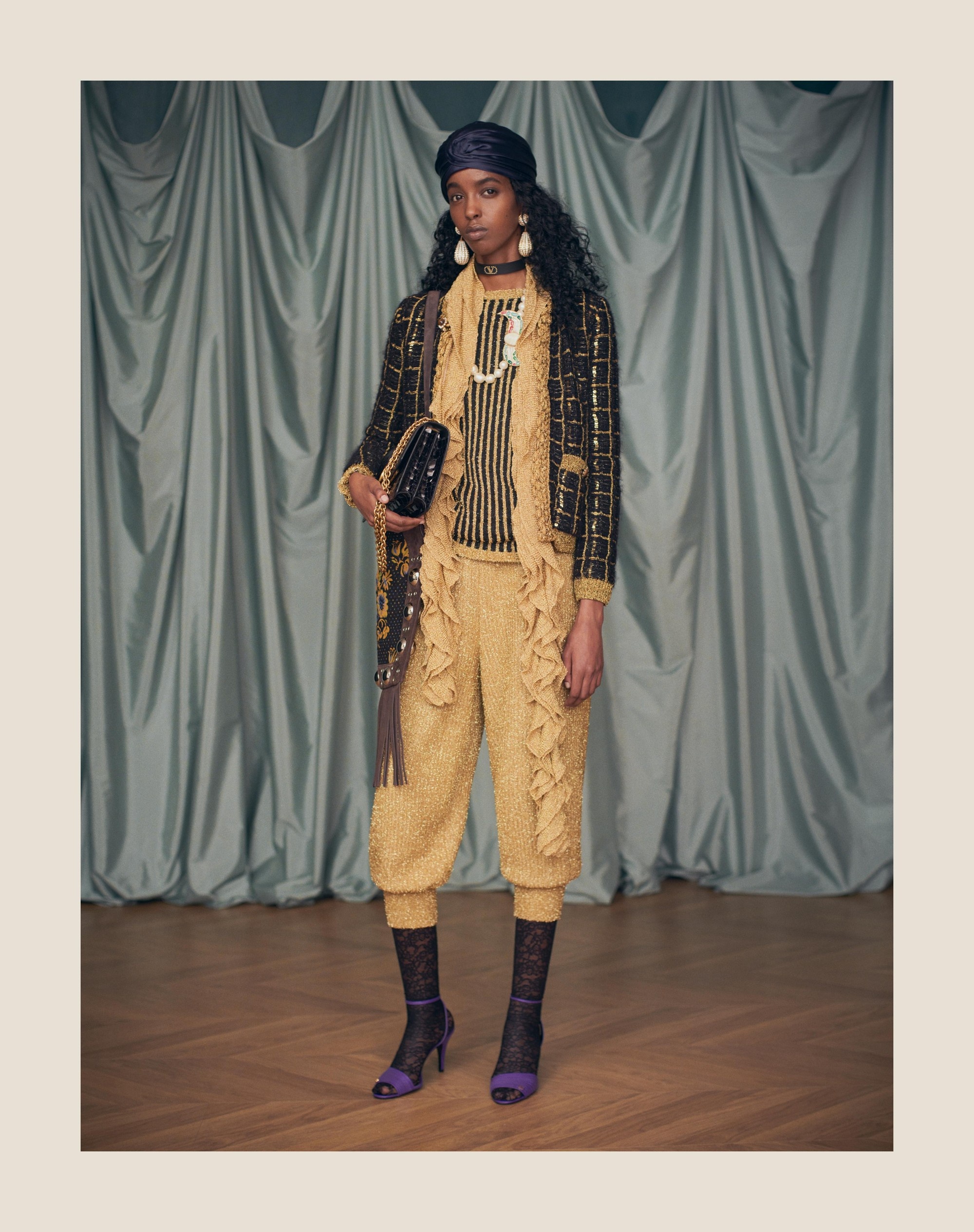 MOHAIR AND SEQUIN KNIT JACKET - 11