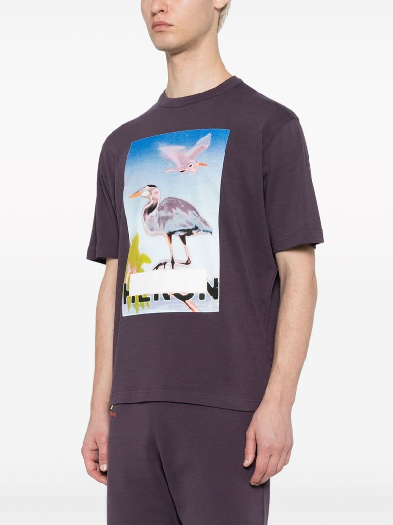 Censored Heron cotton T-shirt 3