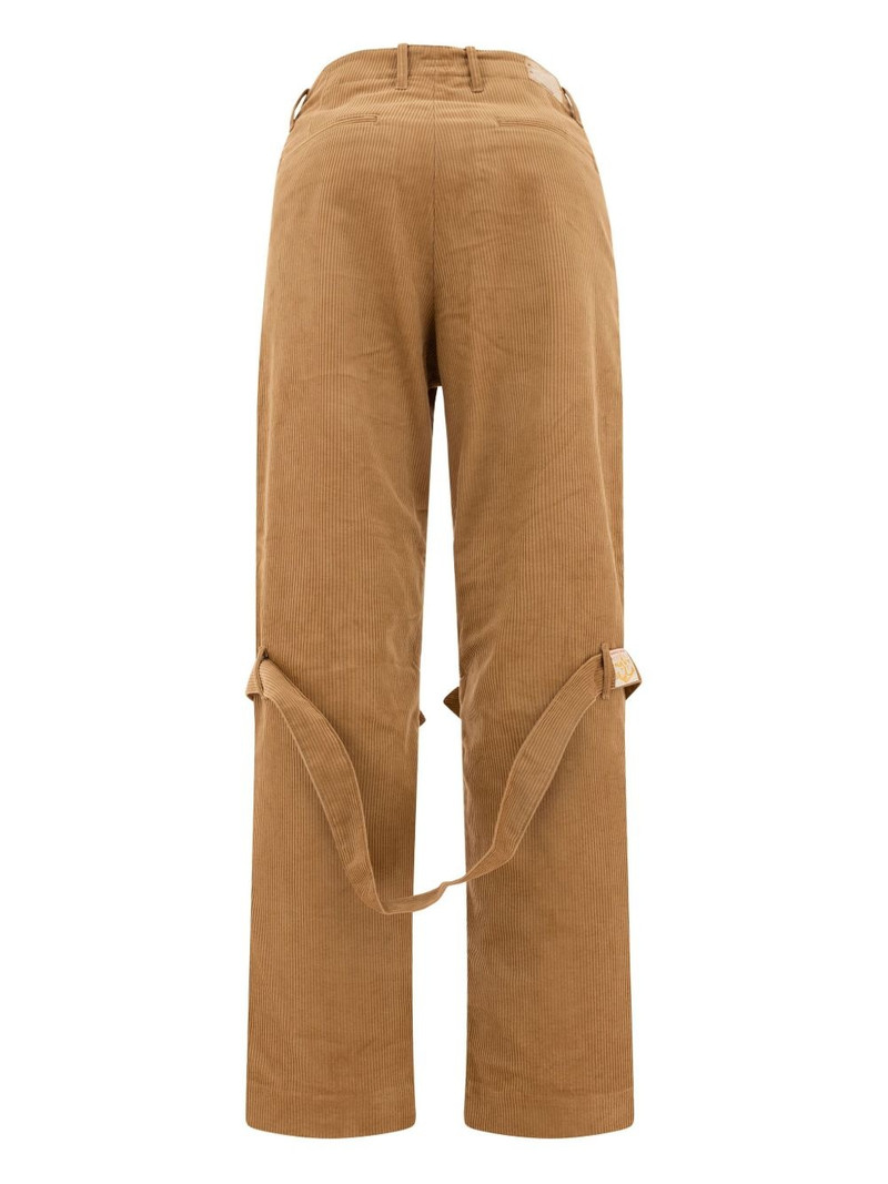 Kapital buckle-strap trousers outlook