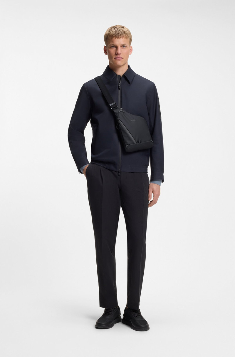 BOSS FAUX-LEATHER BACKPACK WITH REFLECTIVE DETAILS outlook