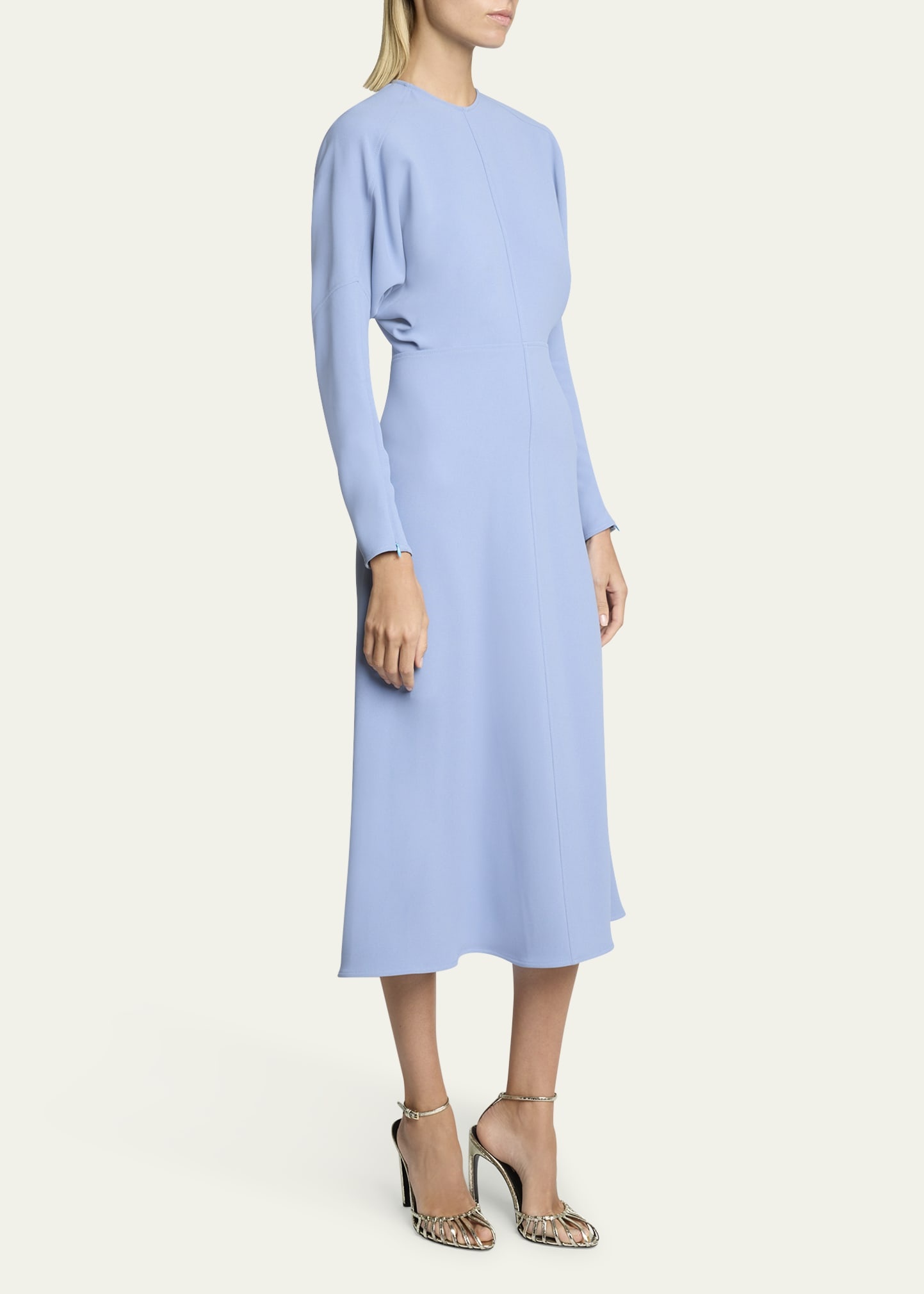 Classic Dolman Sleeve Midi Dress - 4