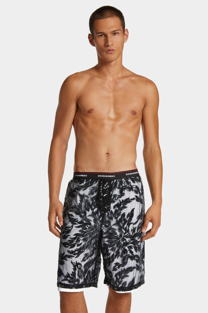 DSQUARED2 SEQUIN LOGO BOXER - 3
