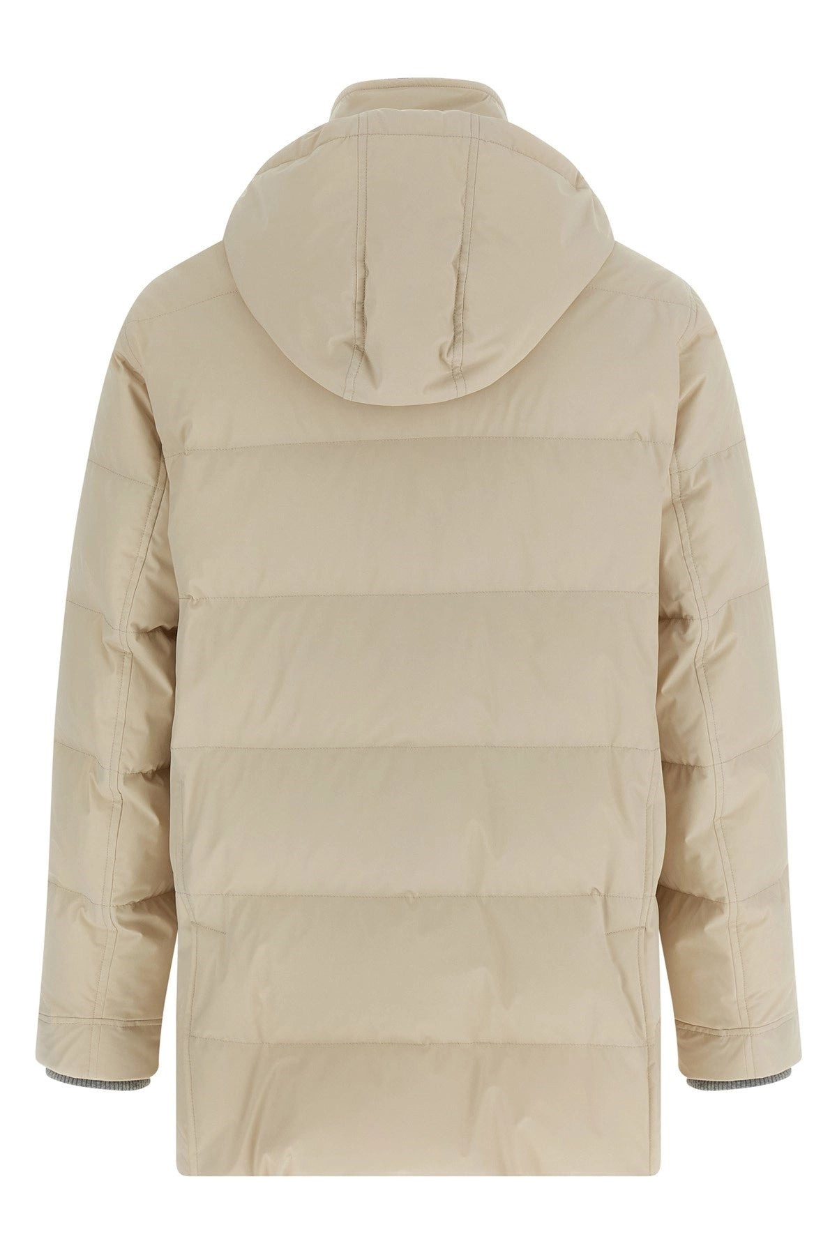 Brunello Cucinelli Men Knit Insert Down Jacket - 3