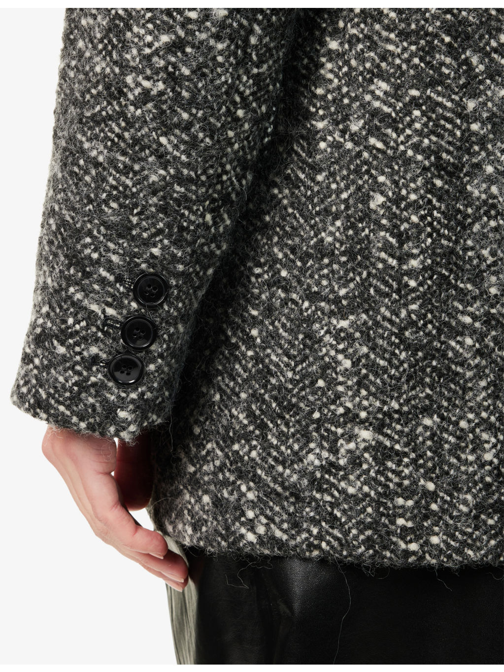 Atrium Ezzia Double-Breasted Wool-Blend Jacket - 6