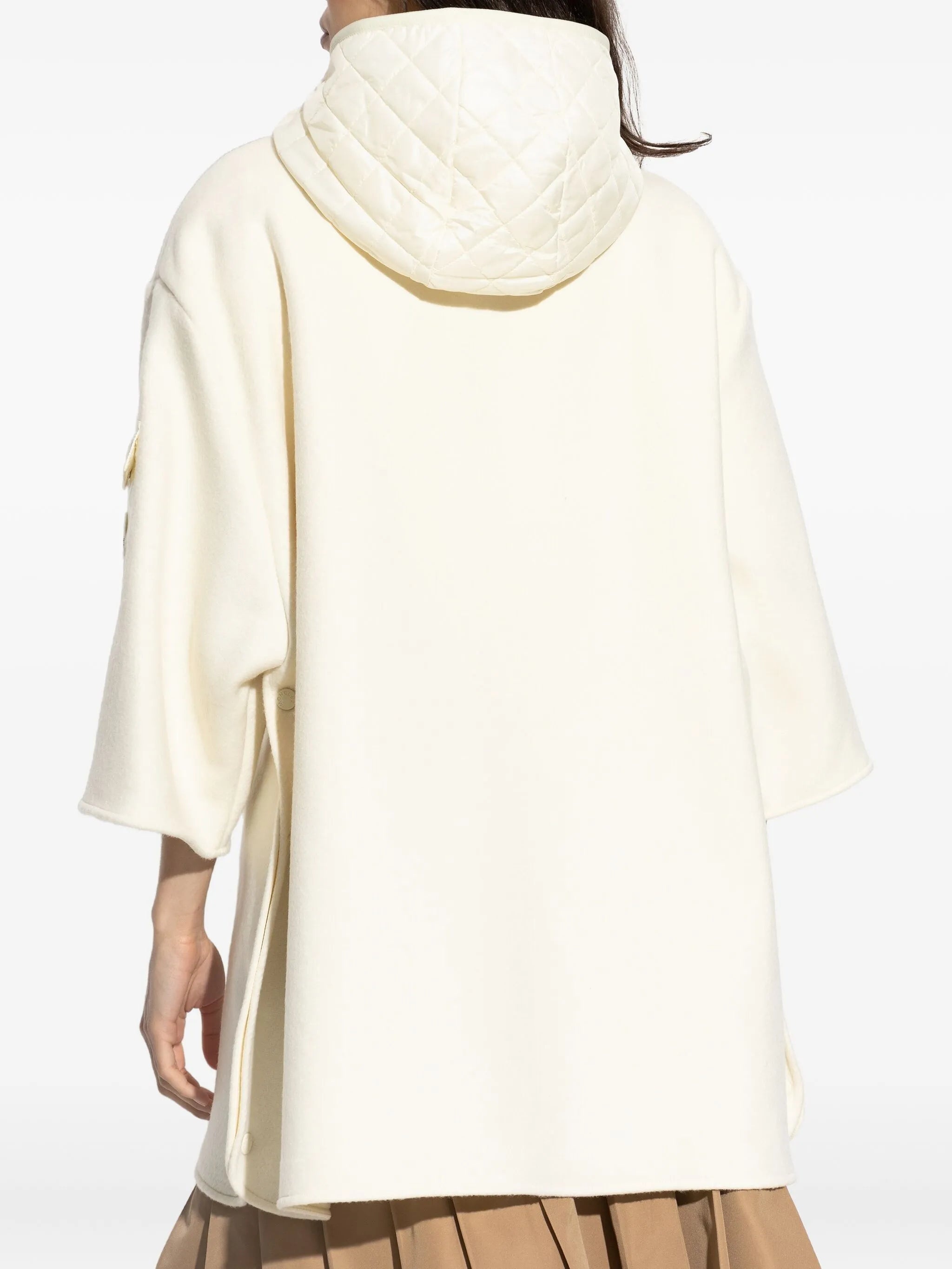 Moncler Zip-up Hooded Cape - 3