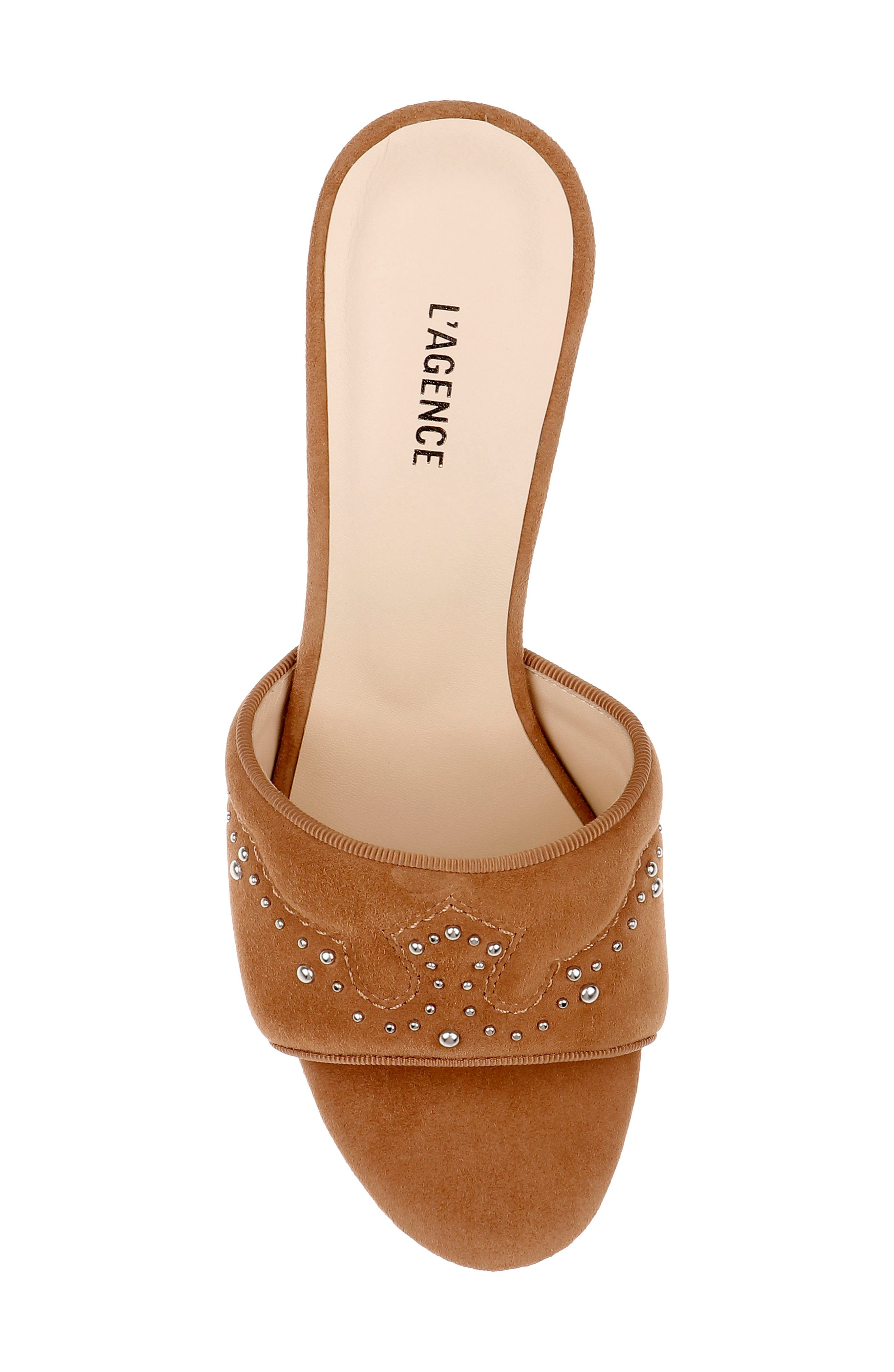 L'AGENCE Lille Sandal in Sand Suede at Nordstrom - 5