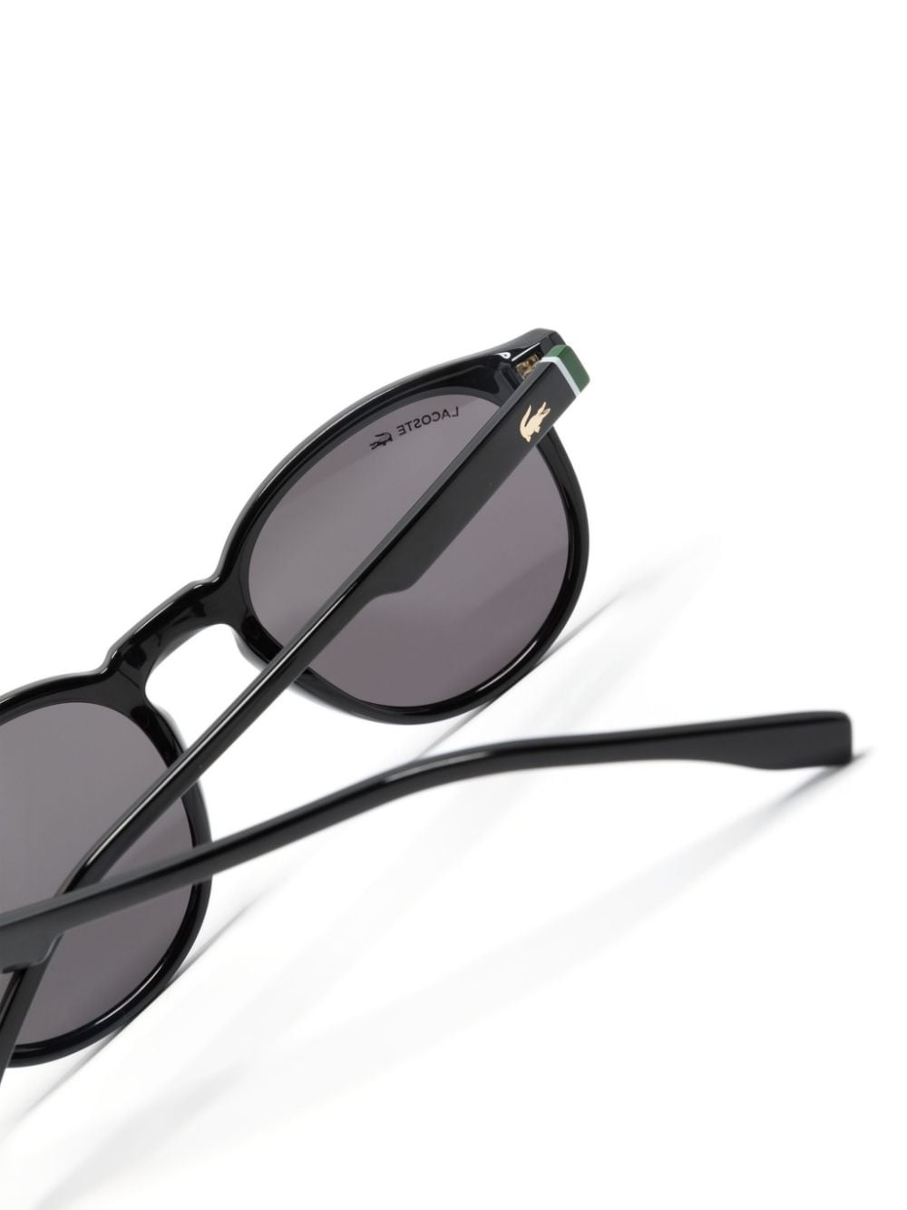 logo-engraved round-frame sunglasses - 3