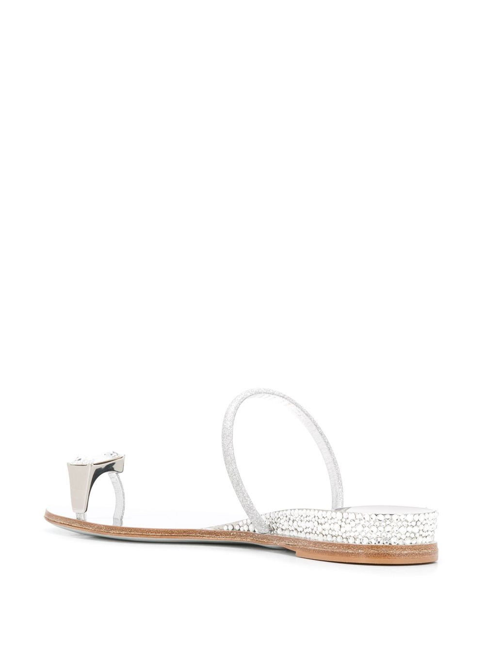 crystal toe strap sandals - 3