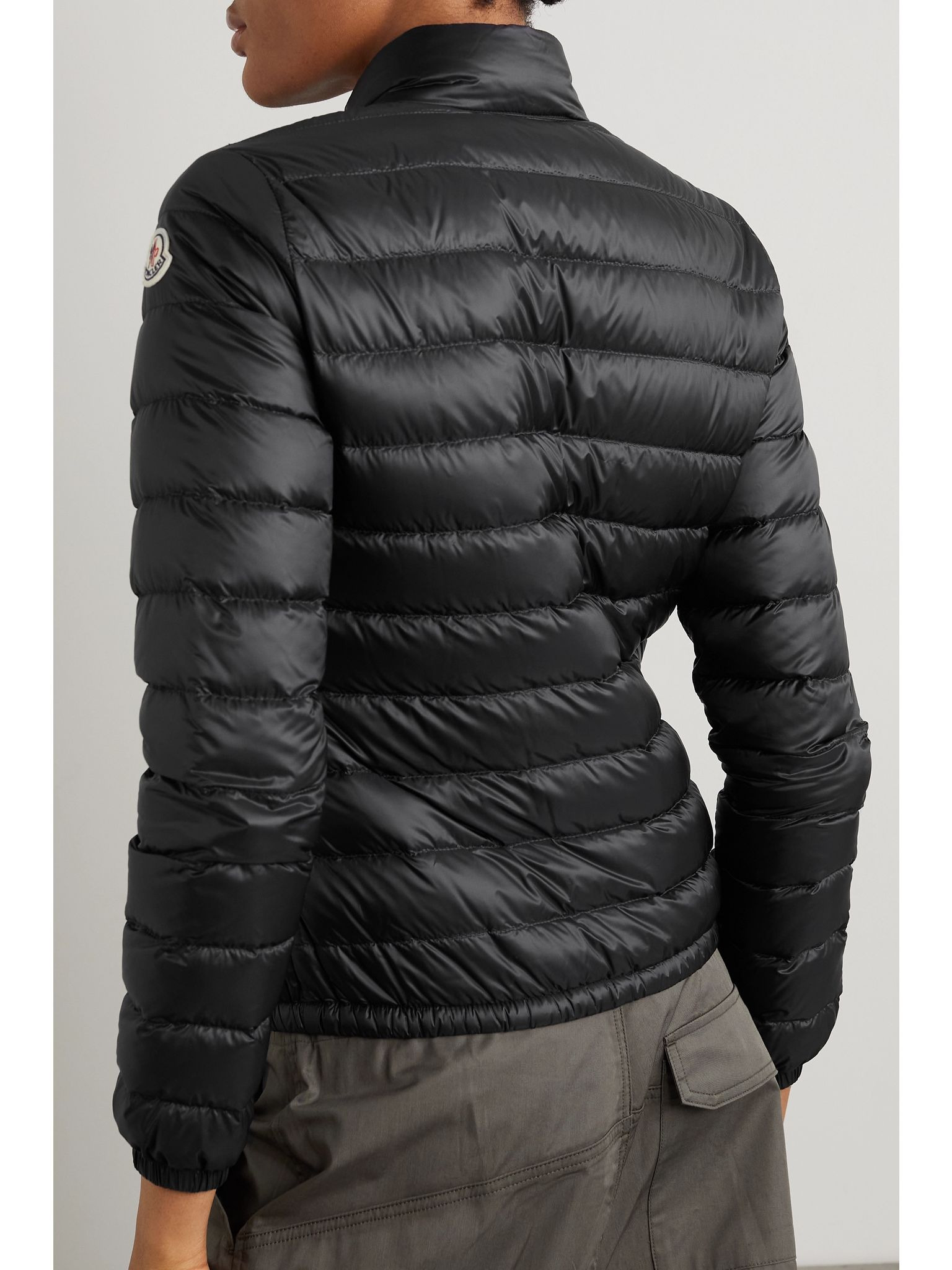 Lans quilted padded shell down jacket Black - 4