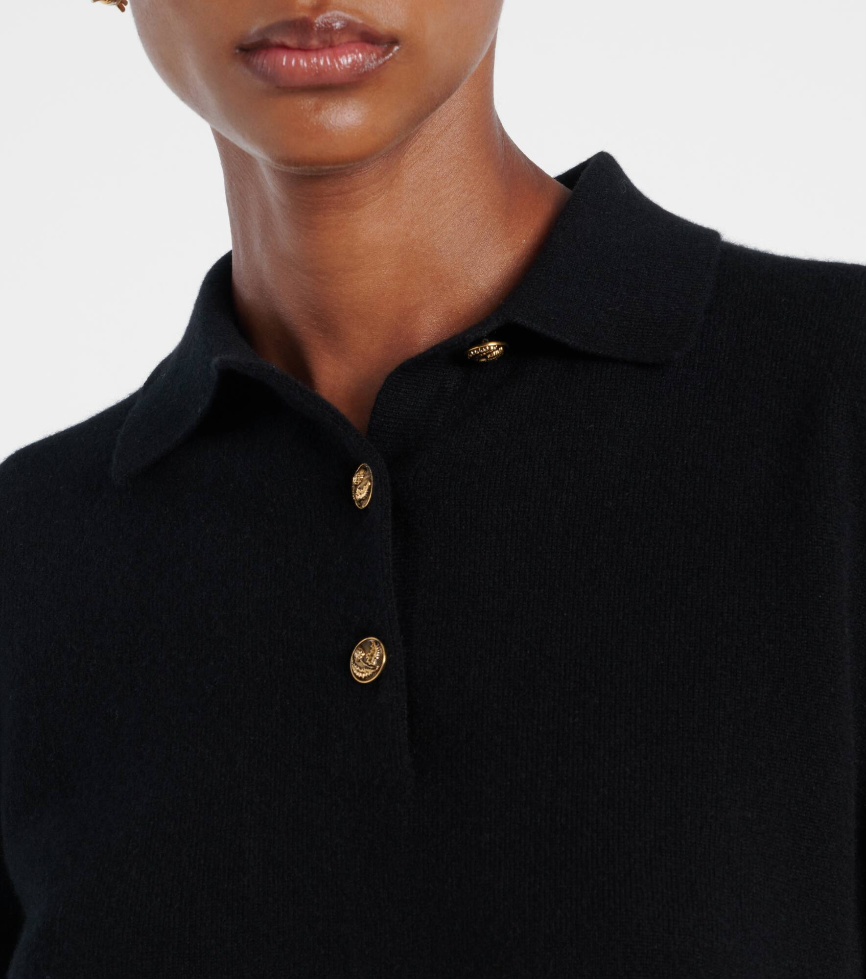 Classic cashmere polo sweater - 4
