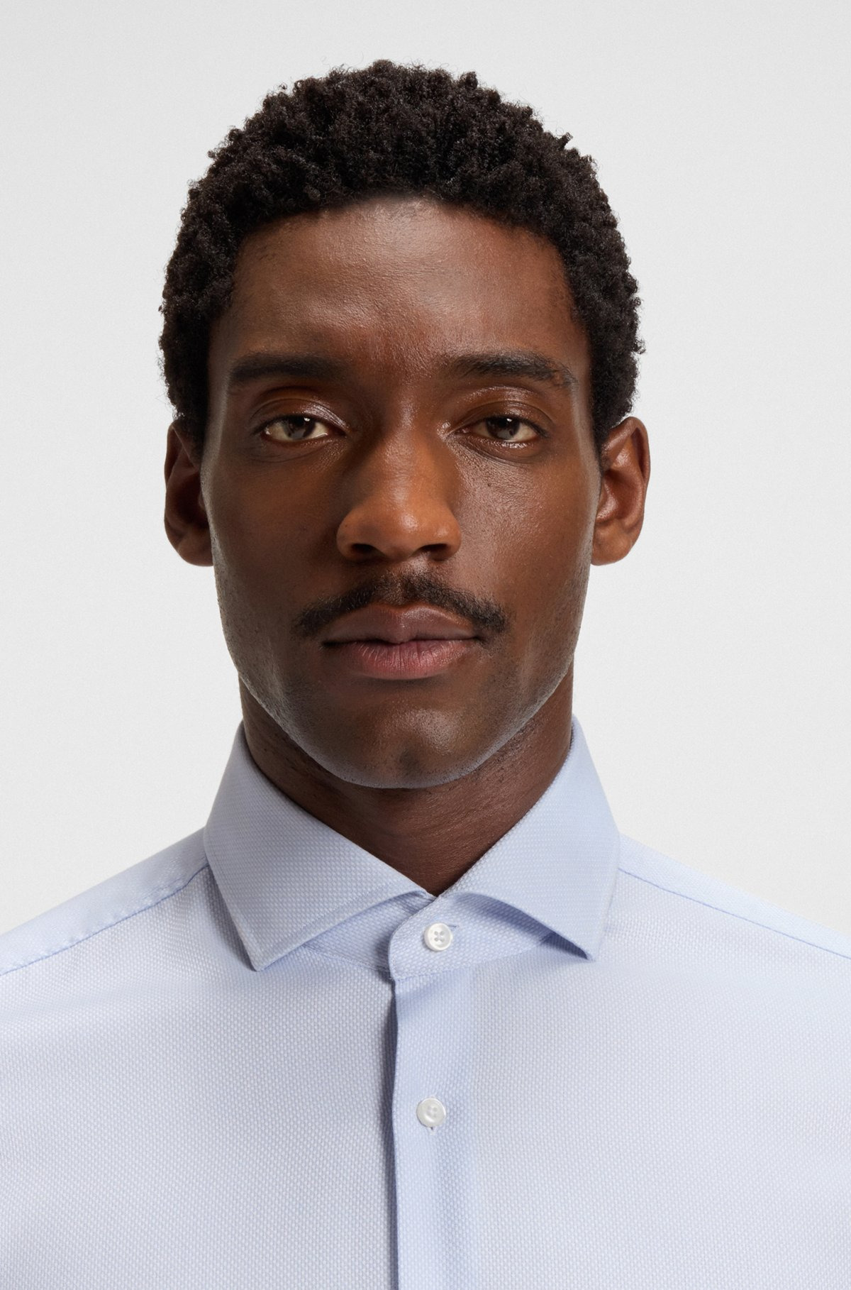 SLIM-FIT SHIRT IN STRUCTURED COTTON - 3