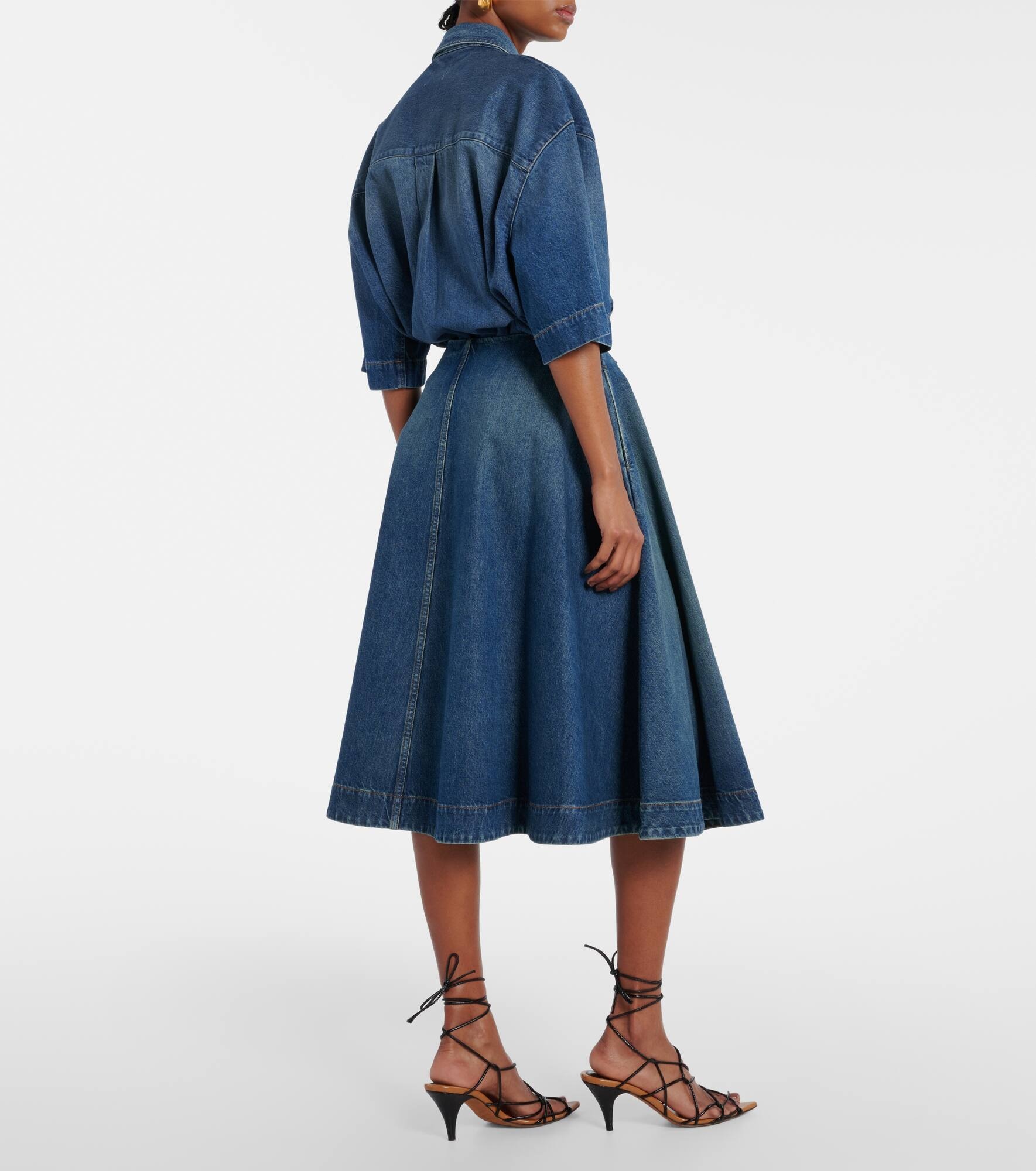 Renta denim midi skirt - 3