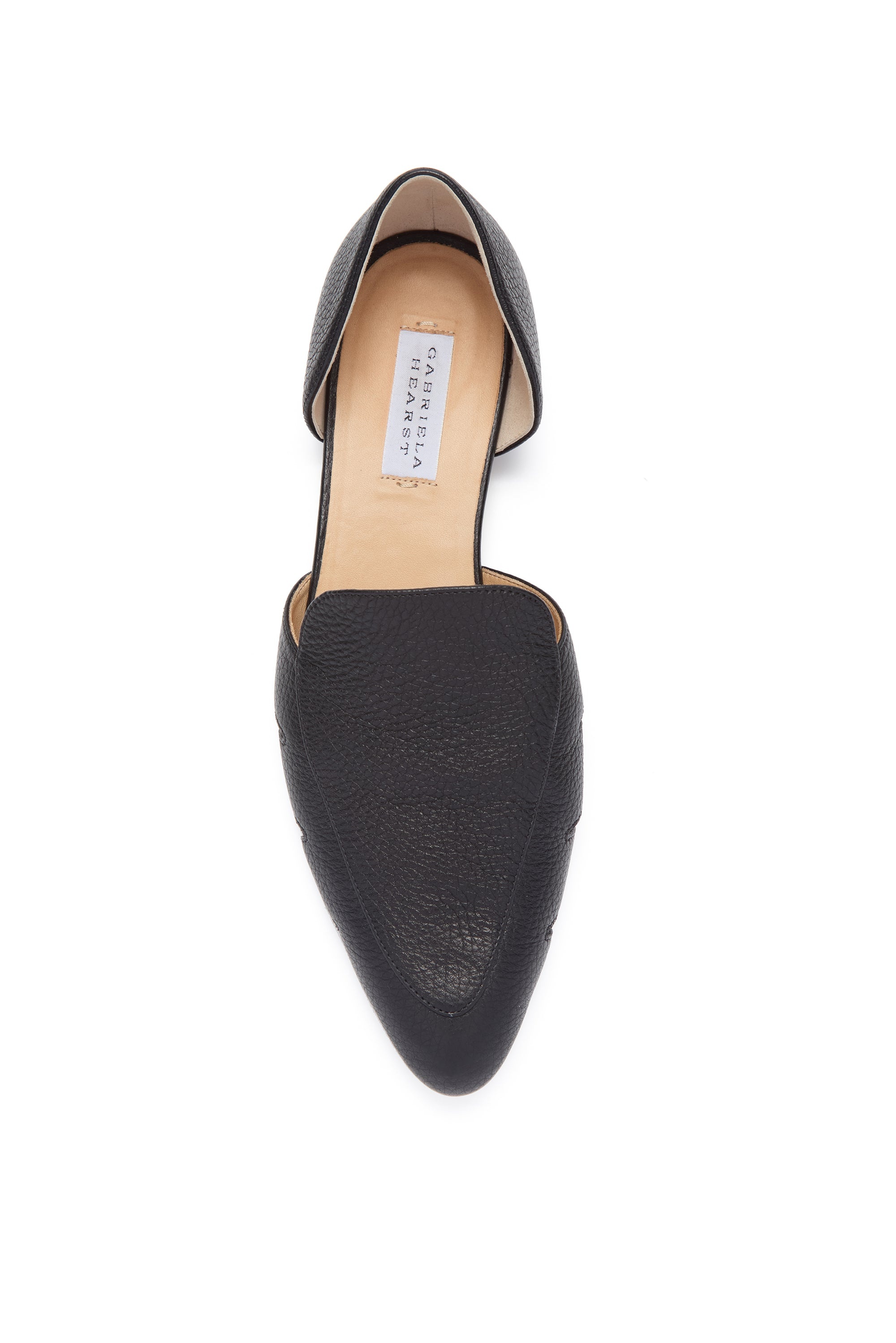 Rory Flat Shoe in Black Leather - 4