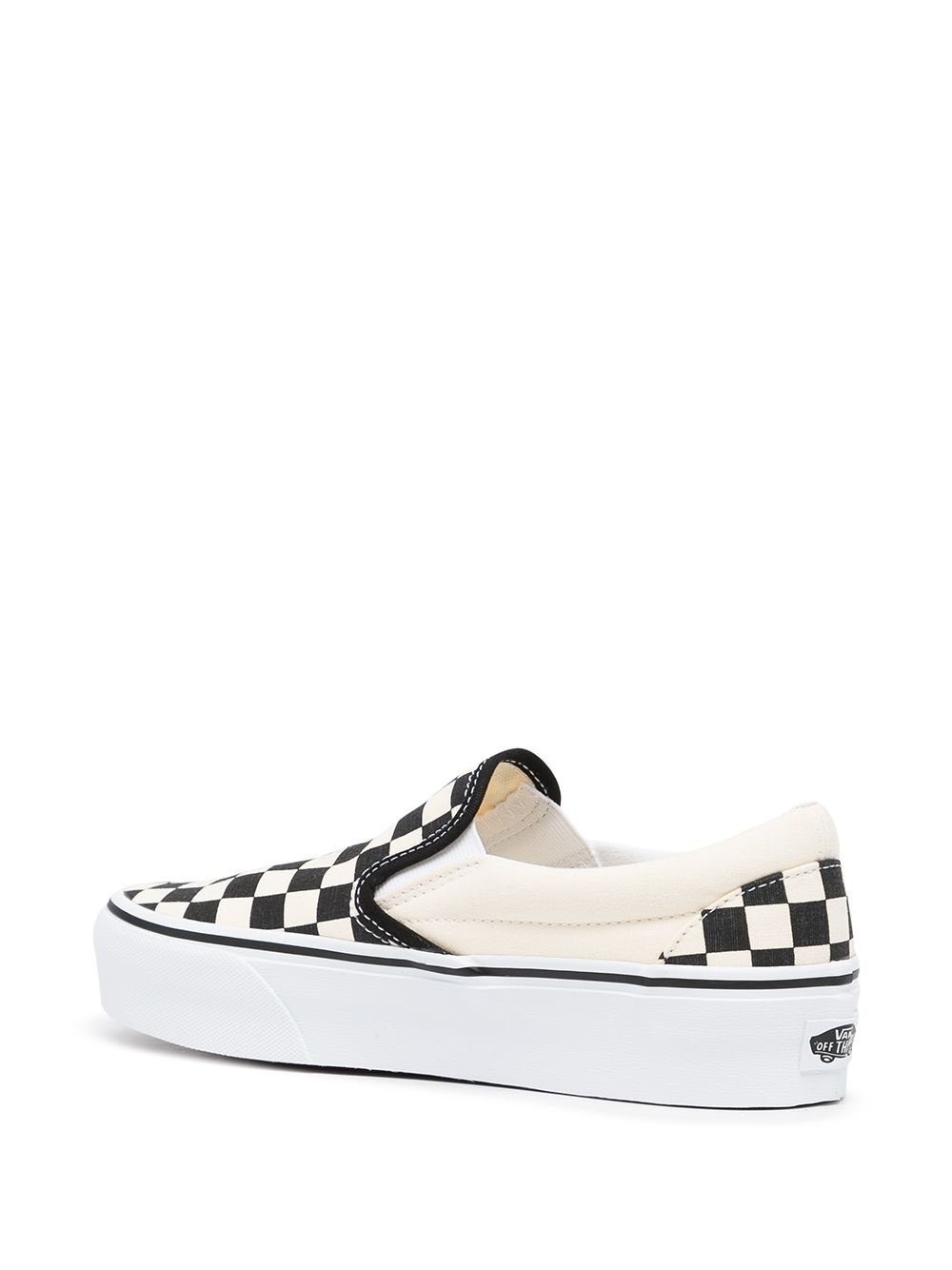 checkerboard slip-on sneakers - 3