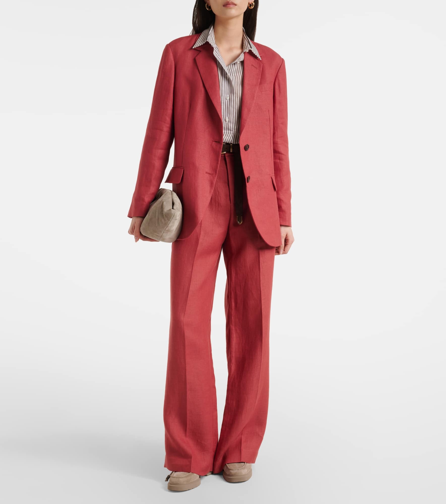 Hemp and linen wide-leg pants - 2
