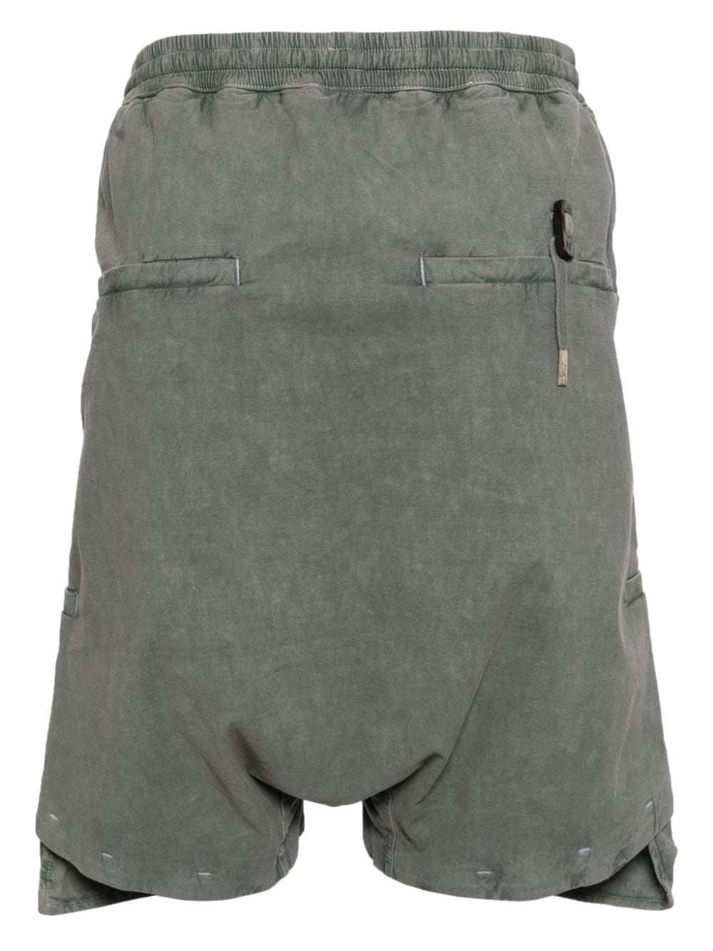 drop-crotch drawstring shorts - 2