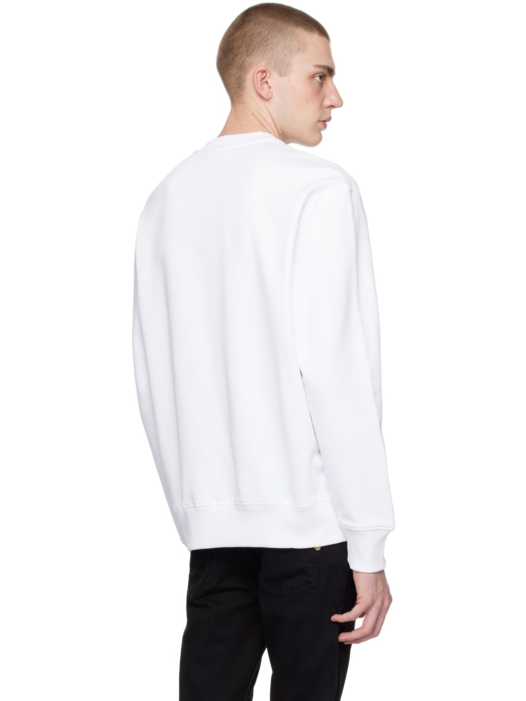 White V-Emblem Sweatshirt - 3